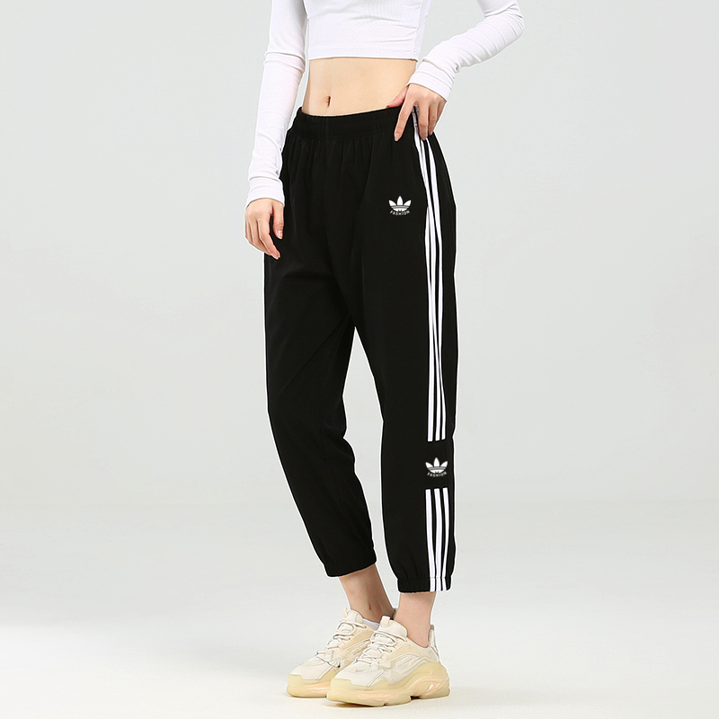 兰瑟姆三叶草冰丝运动九分裤卫裤