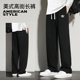 休闲裤 男青年中学生直筒高街长裤 女 子卫裤 兰瑟姆三叶草纯棉运动裤