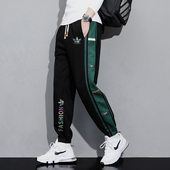 男士 运动裤 加绒束脚裤 休闲裤 女 兰瑟姆三叶草2025春秋季 子卫裤 新款