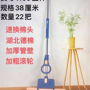 好海绵拖把家用懒人一拖净拖把免手洗滚轮吸水挤水胶棉卫生间滚轮
