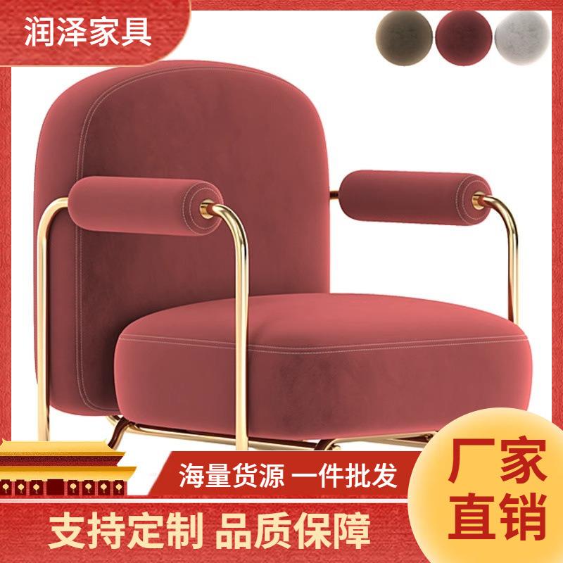 网红奶油风咖啡店奶茶店休闲沙发甜品店蛋糕烘焙店洽谈桌椅组合