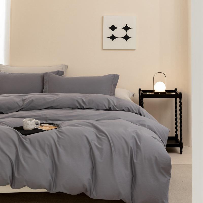 母婴级A类100S加厚纯棉磨毛四件套秋冬季全棉被套亲子款