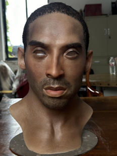 人皮面皮仿真3d硅胶帅哥头套全脸科比面具