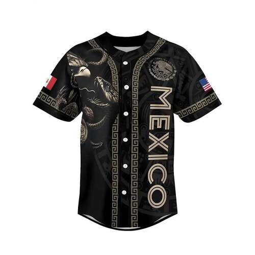 Men's Mexican Baseball Jersey, Outdoor Sports Shirt, Breatha