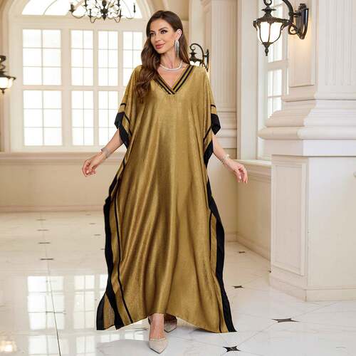 Women's Ruched Design Loose Fit Beach Cover-Up Dress, Casual