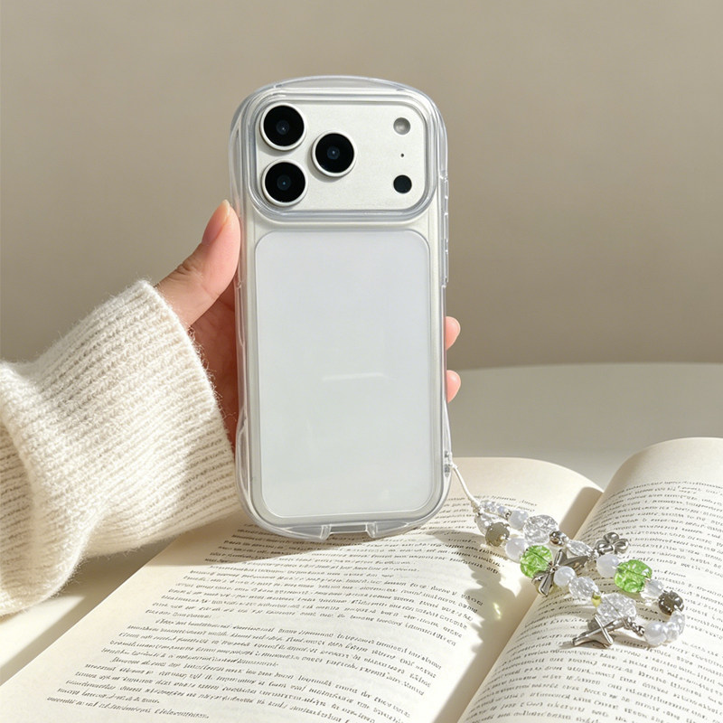 新款苹果17promax手机壳透明iPhone17Pro女高级感17pro带链条16夏天ins风15全包保护套小清新防摔简约时尚