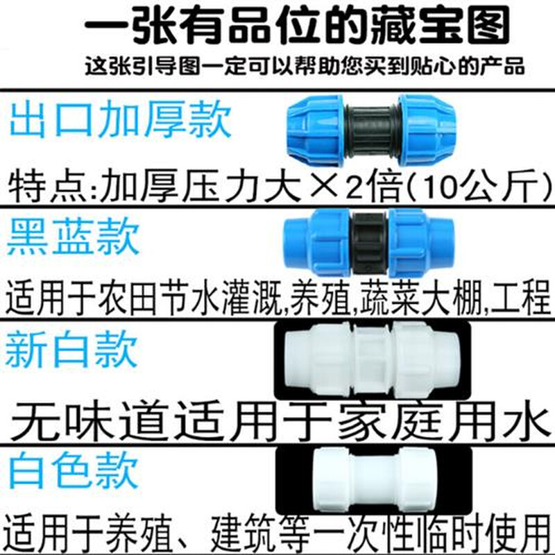 快接三通球阀4分-2寸球阀塑料开关pe pvc水管开关无需热熔三通阀