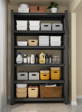 家用收纳架阳台货架多层置物架储藏室地下室杂物架厨房储物铁架子