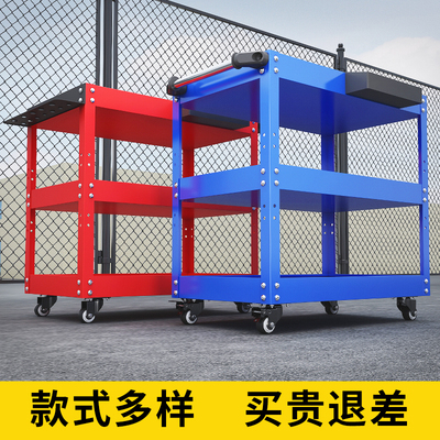 多功能车间工具车小推车五金工作台修车汽修抽屉三层移动货架矮柜