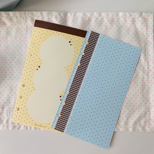 分装便签 韩系基础简约波点A6per 内页手账替芯便签