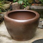 老式 大水缸 土陶盆莲花盆缸养荷花盆睡莲陶瓷鱼缸家用户外庭院老式