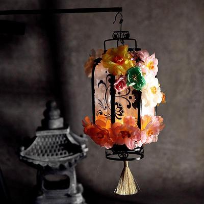 S/甲辰龙年复古风宫廷跳舞道具灯笼成品宫灯手工花朵手提手持薇妍