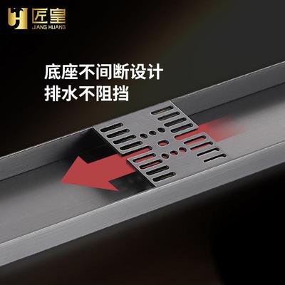 淋浴房无障碍地漏不锈钢长条形卫生间隔断干湿分离挡水条304防臭