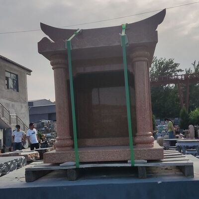 石雕土地庙土地公土地婆石龛小庙石屋户外家用社公神庙伯公庙神台