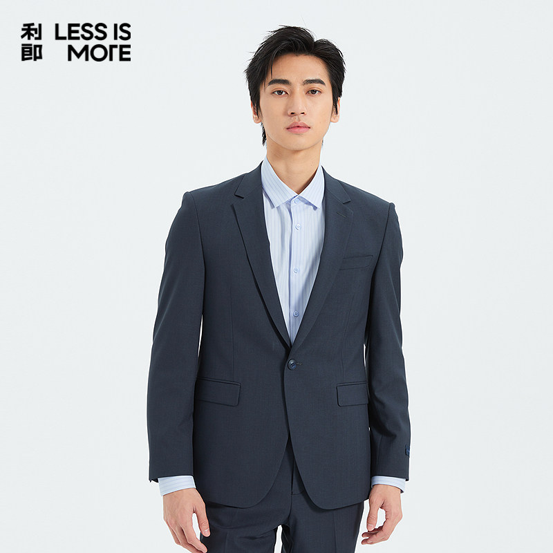 【TR暗条纹】利郎奥莱西服套装2026春季新款两件套时尚修身西装男