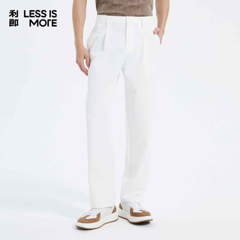 【涤仿棉面料】利郎奥莱休闲裤2026春季新款男士西裤时尚通勤长裤