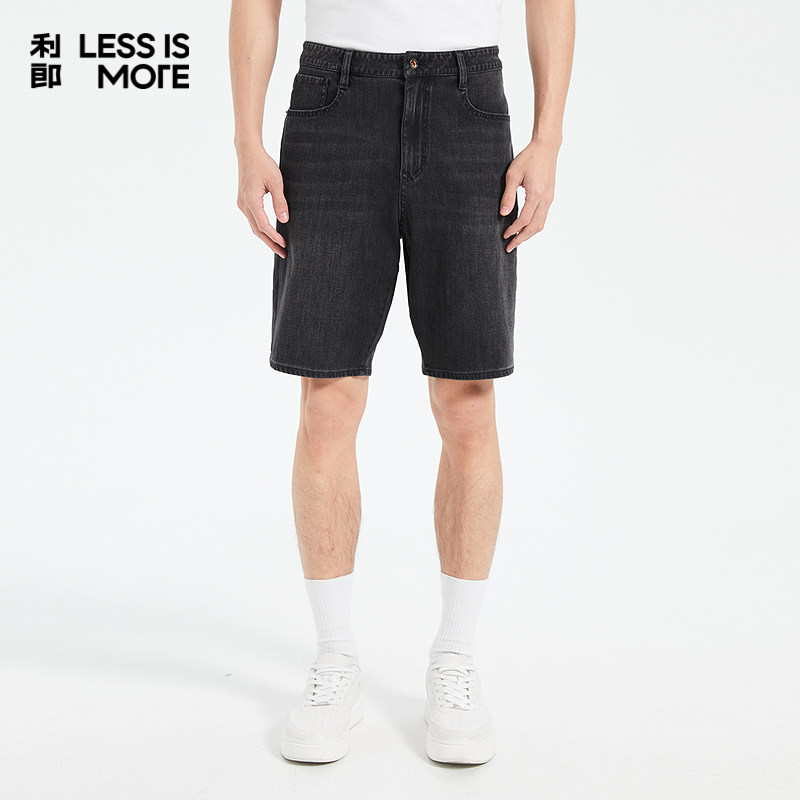 【中腰直筒】利郎奥莱短裤男2026夏季新款时尚休闲百搭牛仔五分裤