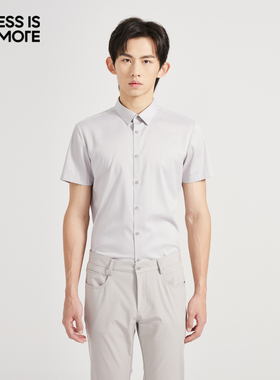 【商场同款】利郎青年商务短袖衬衫男2025夏季休闲衬衣男Q4XZC003