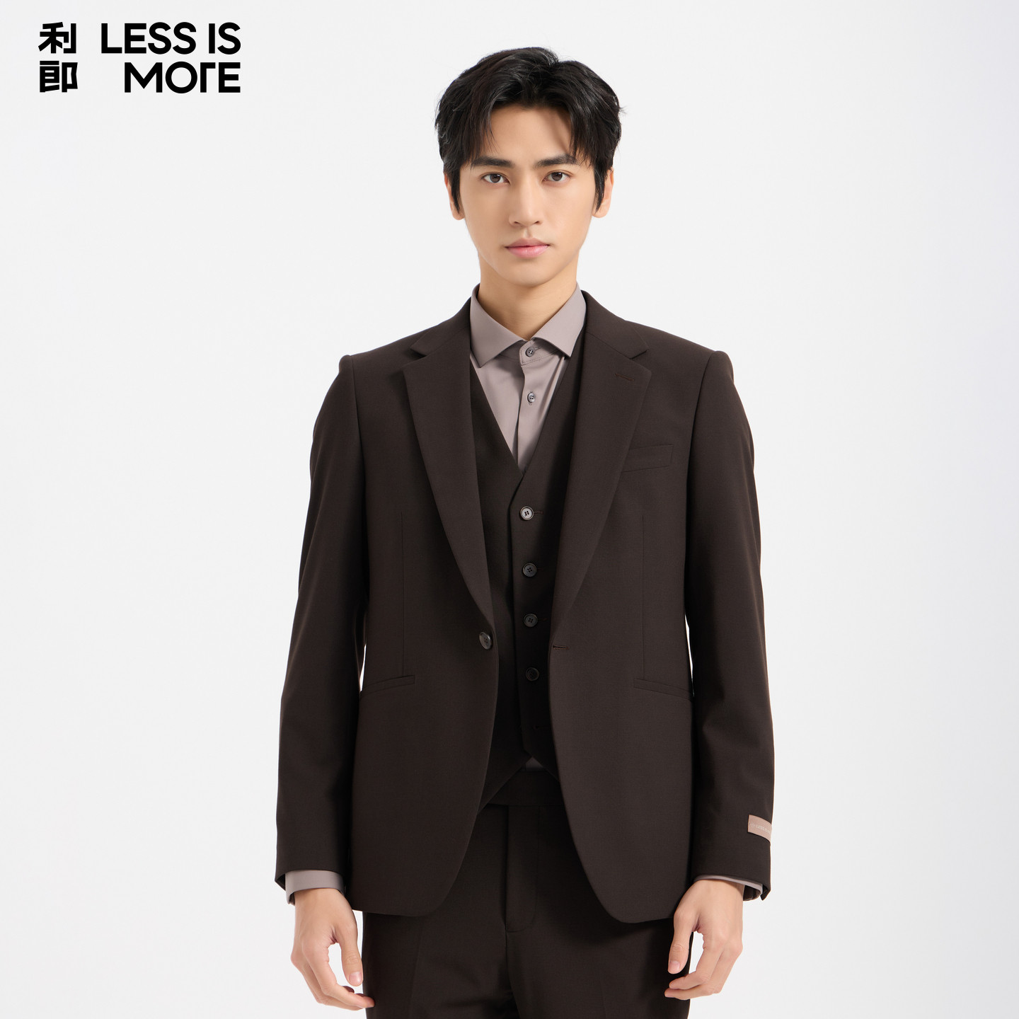 【商场同款】利郎奥莱西服套装2026秋季新款三件套时尚修身西装男