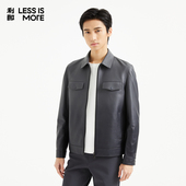 新款 利郎奥莱真皮皮衣男2026春冬季 轻奢外套Q4QZP005 挺阔有型