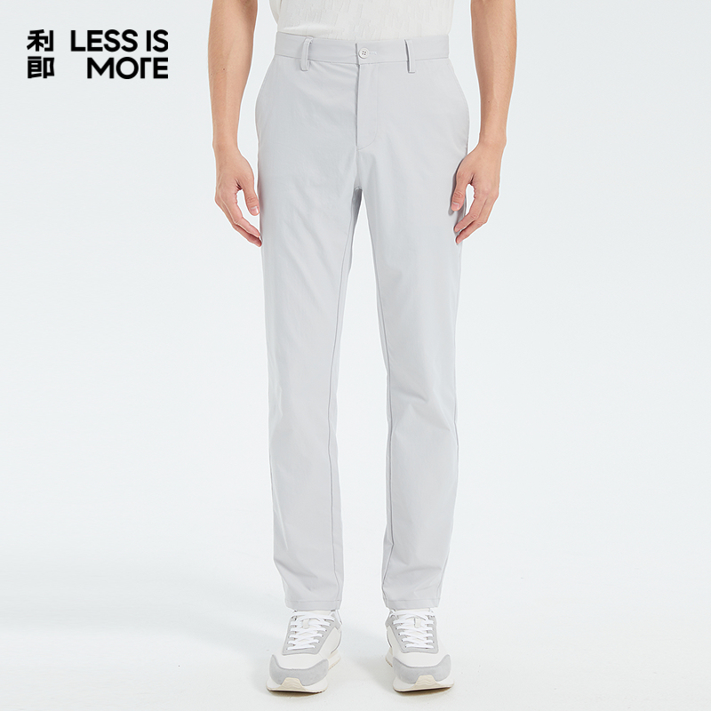 【速干涤仿棉】利郎奥莱休闲裤2025夏季商务男士西裤轻薄百搭裤子