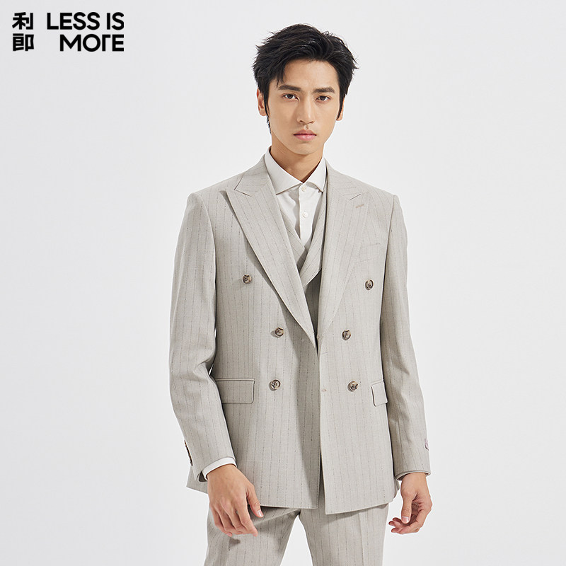 【商场同款】利郎奥莱西服套装2025青年商务秋季新款三件套西装男