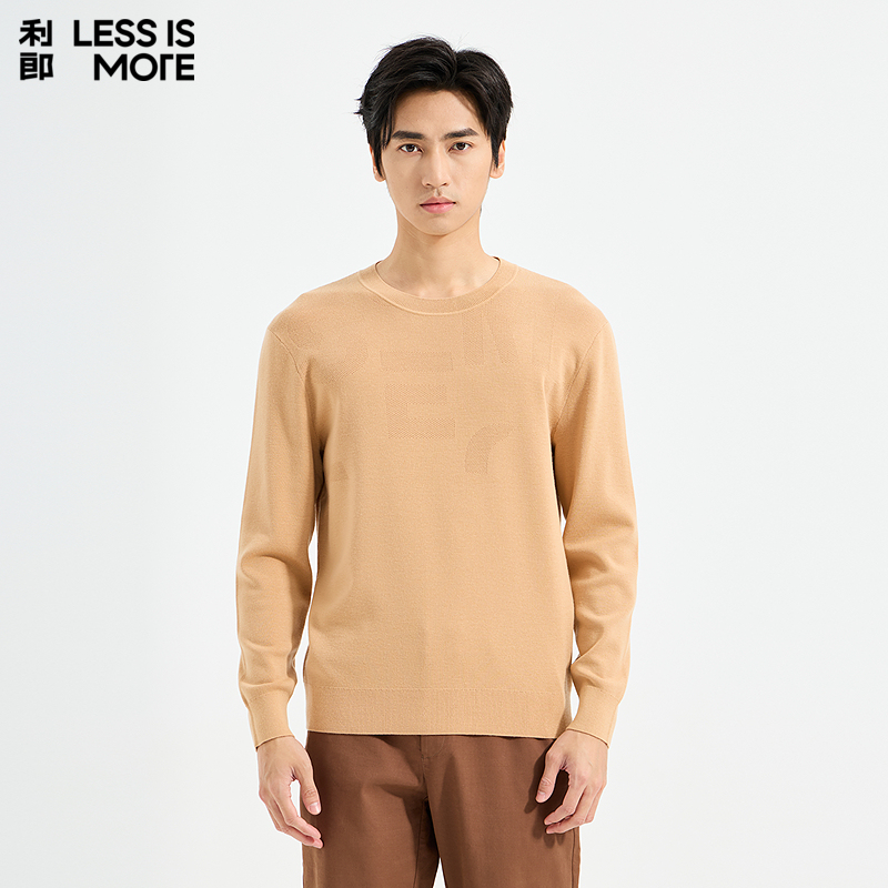 【可机洗羊毛】利郎奥莱毛衣2025冬季新款休闲时尚保暖针织毛衫男