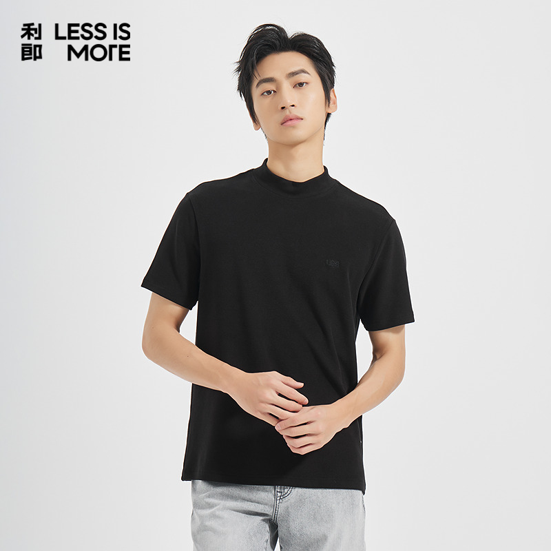 【商场同款】利郎奥莱卫衣男2025青年商务秋新款休闲时尚短袖t恤