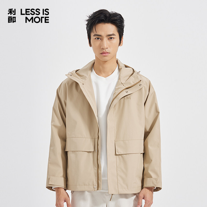 【商场同款】利郎奥莱风衣2025青年商务秋季新款弹力风衣外套男士