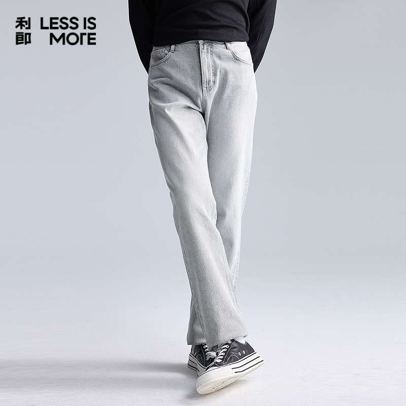 利郎LESSISMORE青年商务牛仔裤