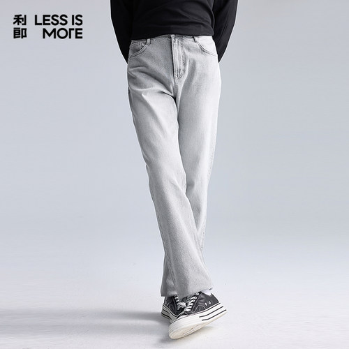 利郎LESSISMORE青年商务牛仔裤