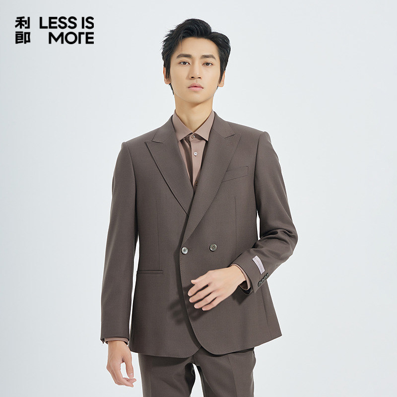 【商场同款】利郎奥莱西服套装2025青年商务秋季新款两件套西装男