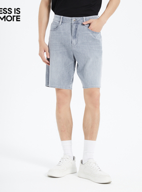 【万向弹面料】利郎奥莱短裤男2025夏新款时尚牛仔五分裤Q5XST103