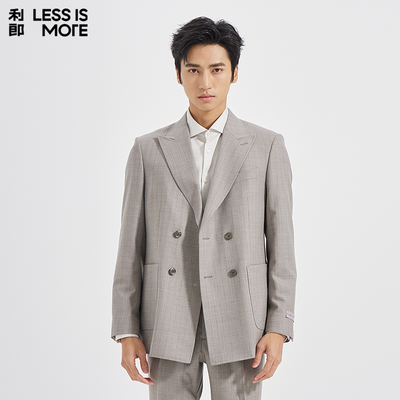 【商场同款】利郎奥莱西服套装2025青年商务秋季新款两件套西装男
