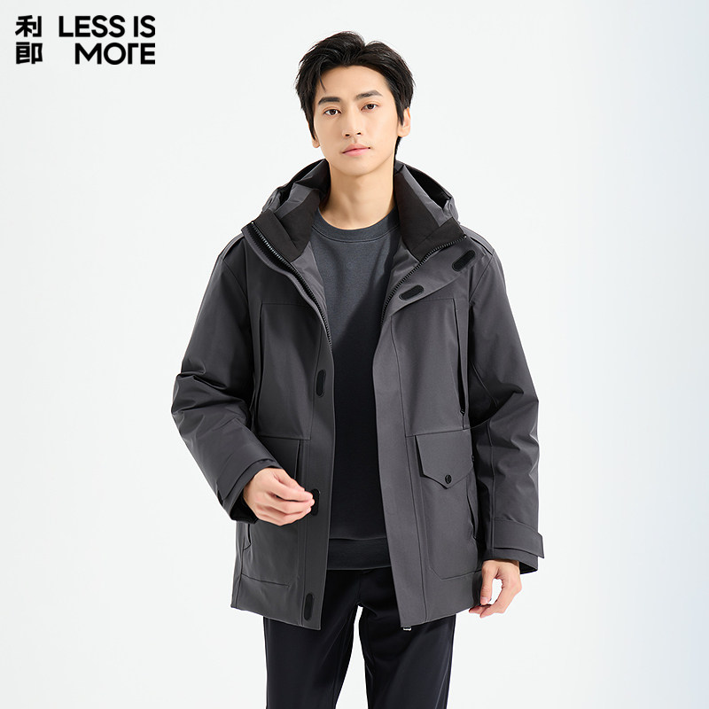 【商场同款】利郎奥莱羽绒服2025青年商务冬季新款保暖抗寒外套男