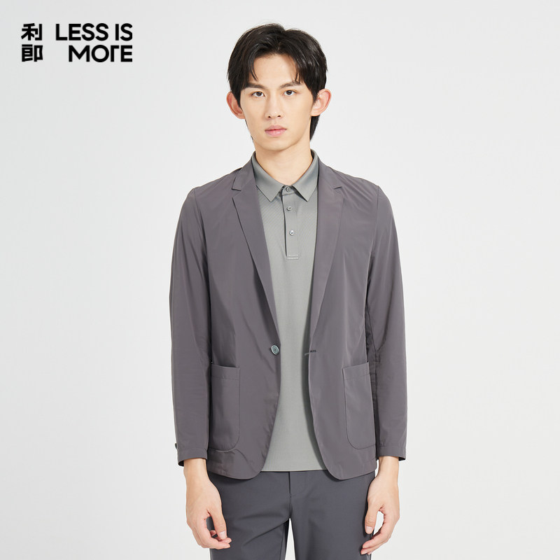 【商场同款】利郎青年商务空调服男2024夏季时尚轻薄单西q4xkf35