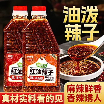 神厨说油泼辣子辣椒油412g瓶装