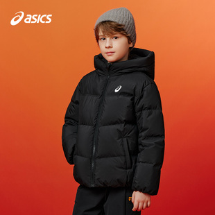 中大童宽松短款 25年冬季 泡芙羽绒服外套轻薄舒适 亚瑟士童装 ASICS