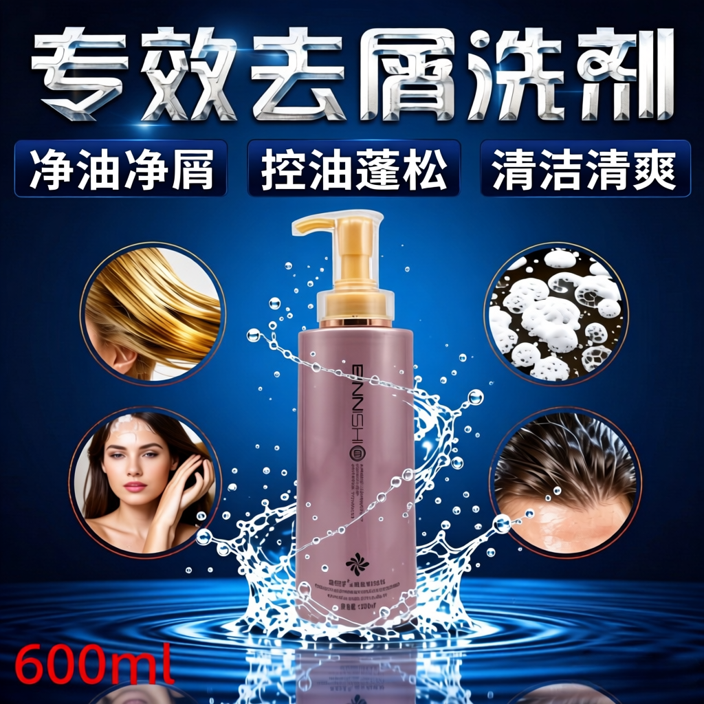 宾尼诗去屑净爽洗发乳清爽润泽蓬松舒爽改善头痒洁净油脂头屑污垢