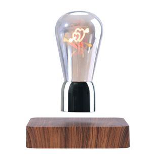 生日礼物赠女生情人节礼品卧室彩虹灯小夜灯创意磁悬浮爱心灯泡