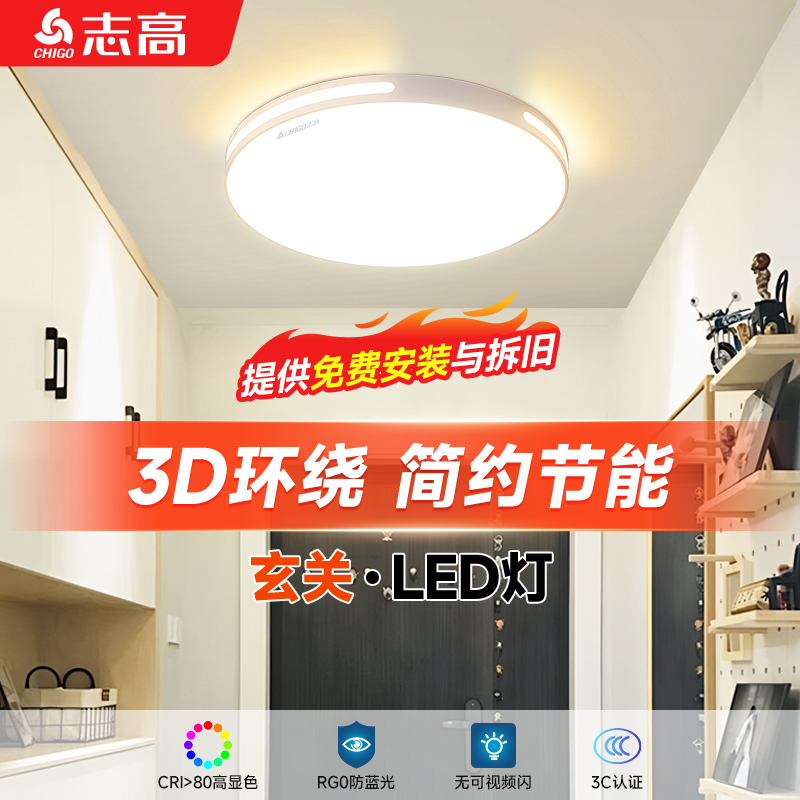 玄关专用无蓝光全光谱节能超亮灯