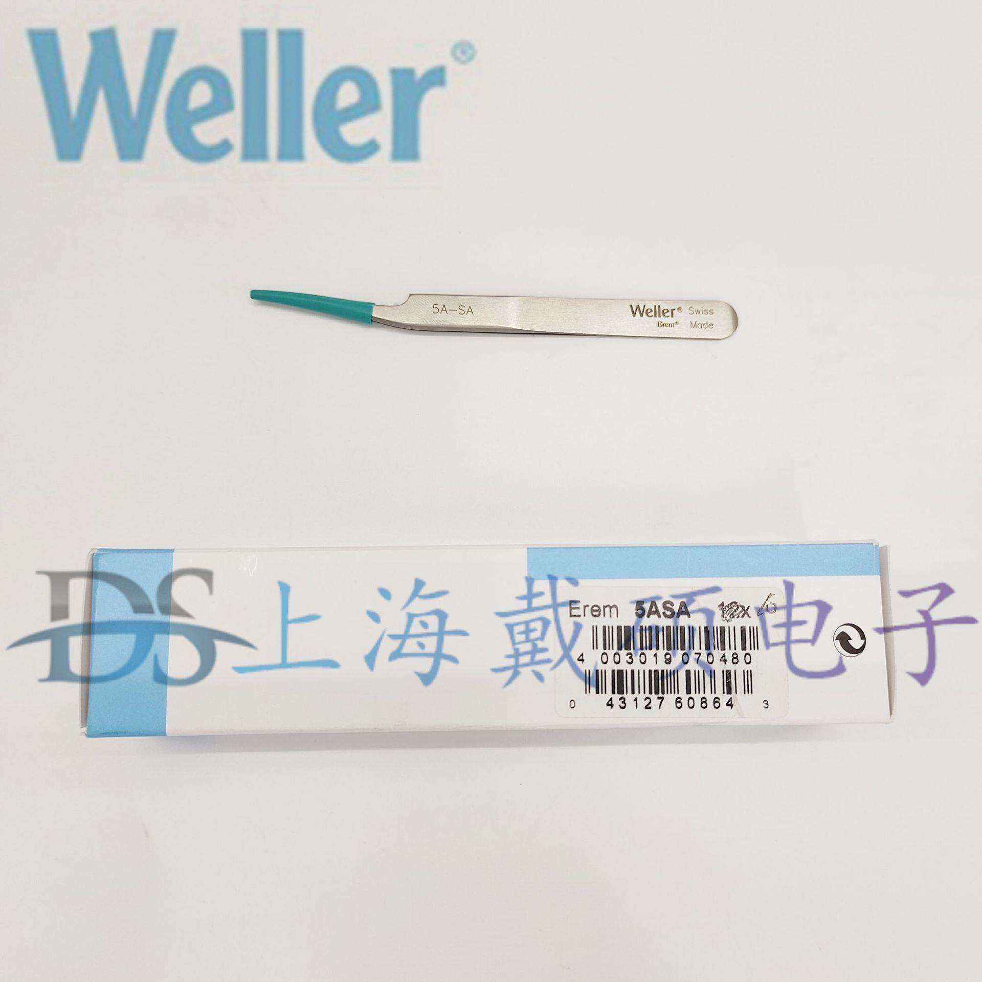 瑞士 Erem 5A-SA镊子0.35mm弯尖头 5A-SA微电子生物实验夹取 5ASA