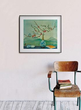 越南仕女图装饰画Mai Trung Thu中国风新中式茶室少女梅忠恕挂画