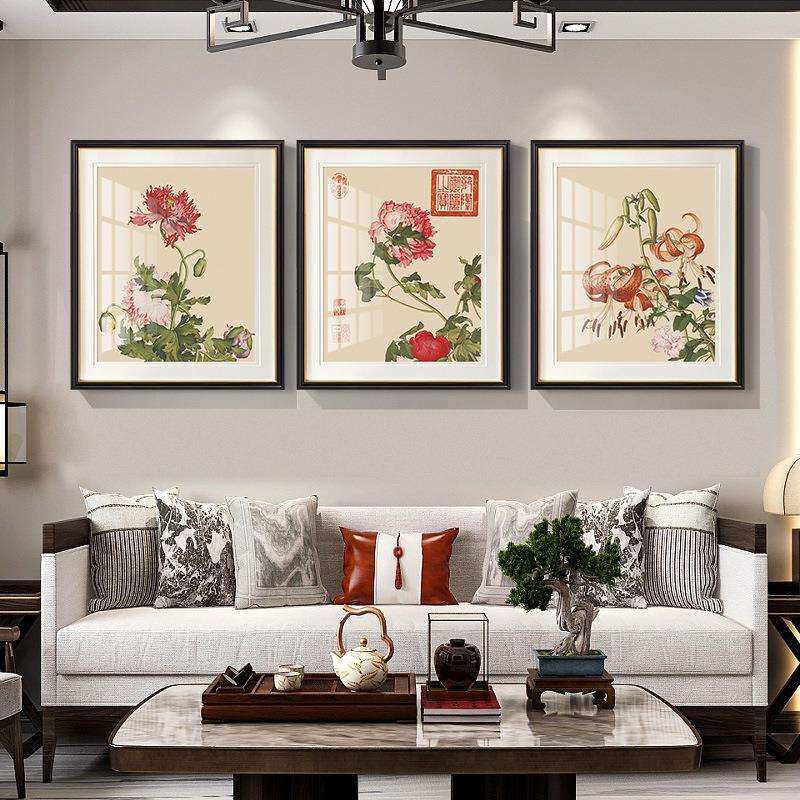 新中式装饰画 复古花鸟壁画 客厅沙发画 卧室画 郎世宁 余稚花鸟,玩具/童车/益智/积木/模型,毛绒/玩偶/公仔/布艺类玩具,淘宝优惠券,粉丝福利购,淘宝优惠卷