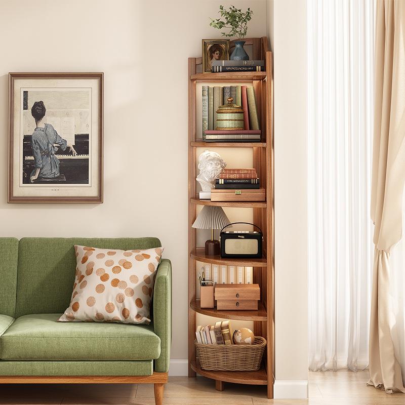 转角置物架落地多层收纳架墙角柜角落拐角厨房夹缝书架窄缝三角架