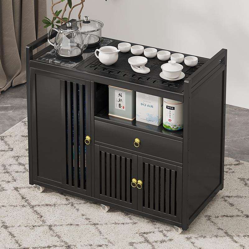 移动茶台家用阳台小茶桌茶车烧水壶一体茶水柜带轮茶边几茶具套装