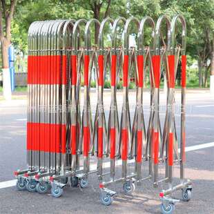 电力施工不锈钢片状绝缘安全围栏地铁伸缩可以移动安全隔栏