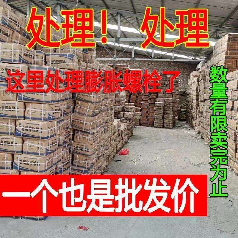 国标直销铁膨胀整箱厂家整箱膨胀螺丝镀锌铁膨胀丝M6M8垒德株