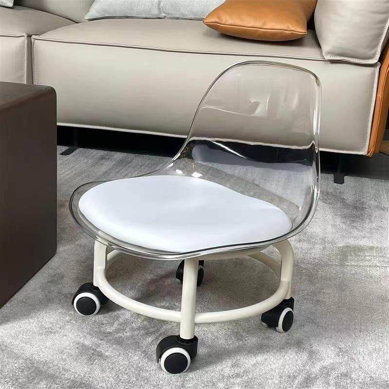 亚克力透明小凳子静音带万向轮儿童学步凳网红小椅子家用移动矮凳,玩具/童车/益智/积木/模型,毛绒/玩偶/公仔/布艺类玩具,淘宝优惠券,粉丝福利购,淘宝优惠卷