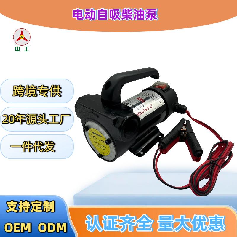 电动抽油泵12V24V220V柴油泵便携式直流自吸泵车载神器小型